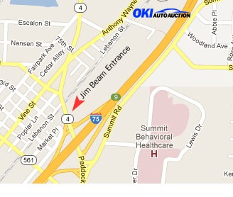 OKI Auction Exit Map